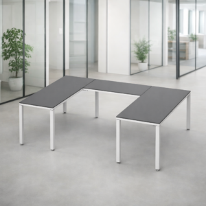 Escritorio en U Billydesk 150x210x150cm - Oxford-Blanco