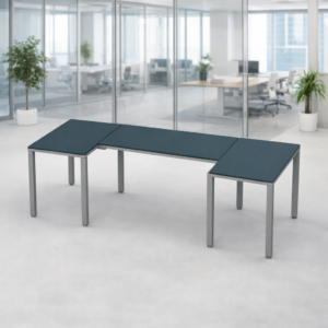 Escritorio en U Billydesk 90x240x90cm - Zafiro-Oxford