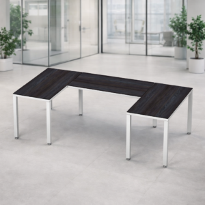 Escritorio en U Billydesk 120x240x120cm - Anáhuac-Blanco