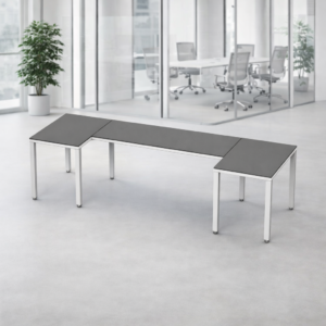 Escritorio en U Billydesk 90x270x90cm - Oxford-Blanco