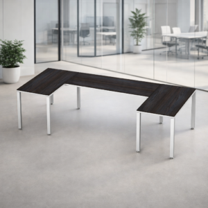 Escritorio en U Billydesk 120x270x120cm - Anáhuac-Blanco