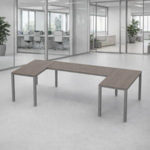 Escritorio en U Billydesk 120x270x120cm - Ceniza-Oxford