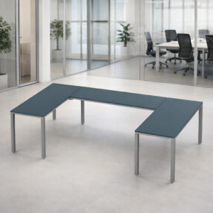 Escritorio en U Billydesk 150x270x150cm - Zafiro-Oxford