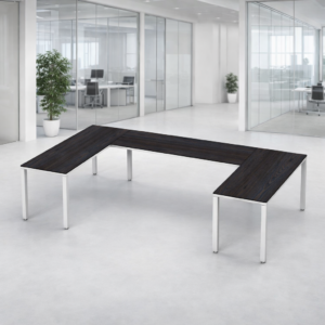 Escritorio en U Billydesk 150x300x150cm - Anahuac-blanco