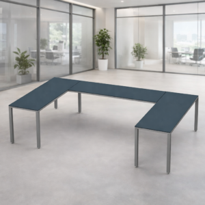 Escritorio en U Billydesk 180x300x180cm - Zafiro-oxford