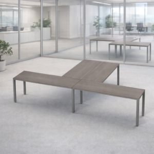 Escritorio en T Billydesk 360x240cm - Ceniza-oxford