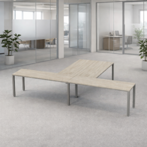 Escritorio en T Billydesk 360x240cm - Encino Polar-oxford