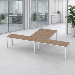 Escritorio en T Billydesk 360x240cm - Monarca-blanco