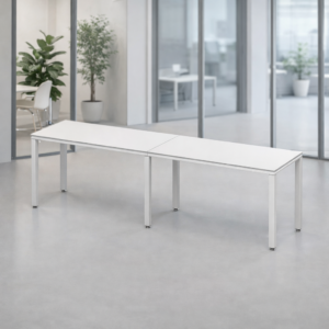 Escritorio Lineal Billydesk 240x60cm - Blanco-blanco