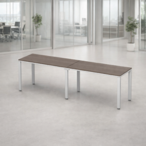 Escritorio Lineal Billydesk 240x60cm - Ceniza-blanco