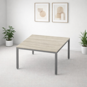 Sala de juntas Billydesk 120 cm Melamina Encino Polar Estructura Oxford