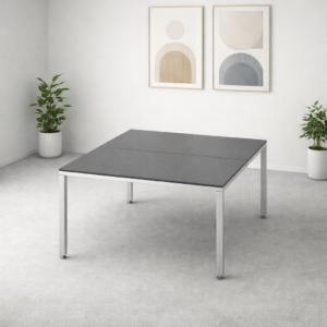 Sala de Juntas 4 personas Billydesk 120x120cm - Oxford-blanco