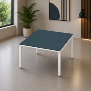 Sala de Juntas 4 personas Billydesk 120x120cm - Zafiro-blanco