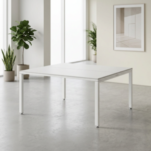 Sala de Juntas 6 personas Billydesk 150x120cm - Blanco-blanco