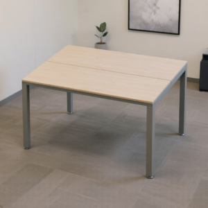 Sala de juntas 6 personas Billydesk 150X120 cm Encino Polar Estructura Oxford
