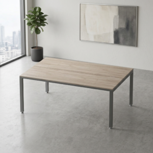 Sala de juntas Billydesk 180 cm Melamina Encino Polar Estructura Oxford