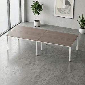 Sala de Juntas 8 personas Billydesk 300x120cm - Ceniza-blanco