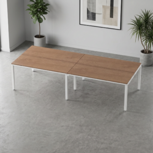 Sala de juntas 8 personas Billydesk 300 cm Monarca Estructura Blanca