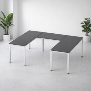 Escritorio en U Billydesk 180x210x180cm - Oxford-blanco