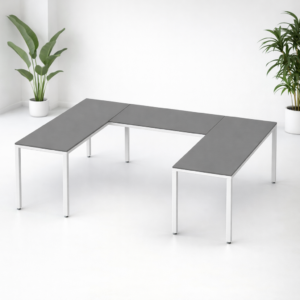 Escritorio en U Billydesk 180x240x180cm - Oxford-blanco