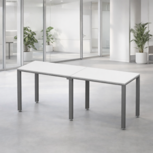 Escritorio Lineal Billydesk 180x60cm (2 personas) - Blanco-Oxford