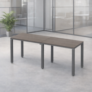 Escritorio Lineal Billydesk 180x60cm (2 personas) - Ceniza-Oxford