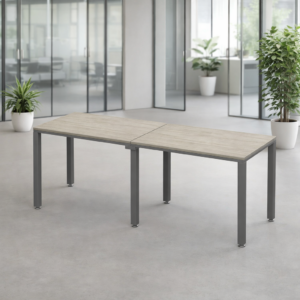 Escritorio Lineal Billydesk 180x60cm (2 personas) - Encino Polar-Oxford