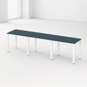 Escritorio Lineal Billydesk 270x60cm (3 personas) - Zafiro-Blanco