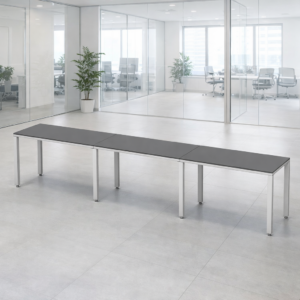 Escritorio Lineal Billydesk 360x60cm (3 personas) - Oxford-Blanco