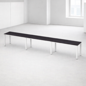 Escritorio Lineal Billydesk 450x60cm (3 personas) - Anáhuac-Blanco