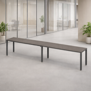 Escritorio  Lineal Billydesk 360x60cm (2 personas) - Ceniza-Oxford