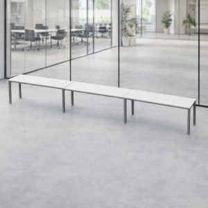 Escritorio Lineal Billydesk 540x60cm (3 personas) - Blanco-Oxford