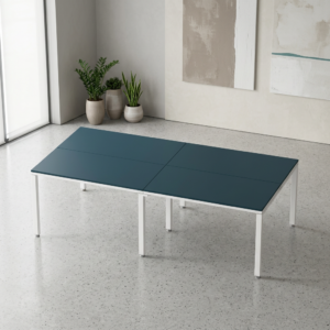 Sala de Juntas 6 personas Billydesk 240x120cm - Zafiro-blanco