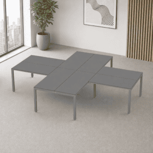 Mesa de oficina moderna y funcional para espacios de trabajo.