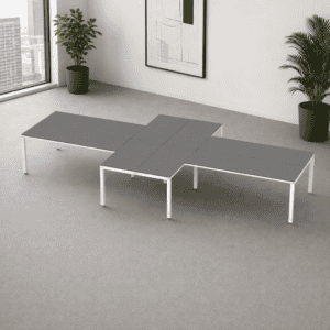 Escritorio en X Billydesk 480x240cm - Oxford-blanco