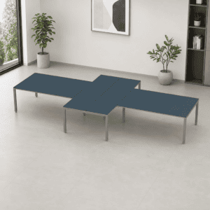 Escritorio en X Billydesk 480x240cm - Zafiro-oxford
