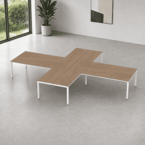 Escritorio en X Billydesk 480x360cm - Monarca-blanco