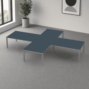 Escritorio en X Billydesk 480x360cm - Zafiro-oxford