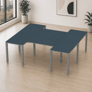 Escritorio en H Billydesk 180x210cm - Zafiro-oxford