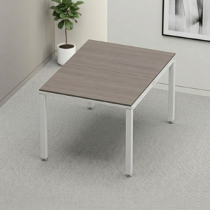 Sala de Juntas 2 personas Billydesk 90x120cm - Ceniza-blanco