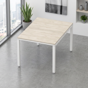 Sala de Juntas 2 personas Billydesk 90x120cm - encino-polar-blanco