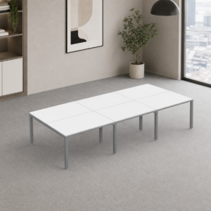 Sala de Juntas 8 personas Billydesk 360x120cm - Blanco-oxford