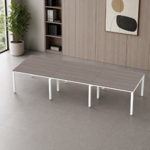 Sala de Juntas 8 personas Billydesk 360x120cm - Ceniza-blanco