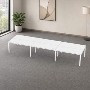 Sala de Juntas 14 personas Billydesk 450x120cm - Blanco-blanco