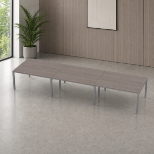 Sala de Juntas 14 personas Billydesk 450x120cm - Ceniza-oxford