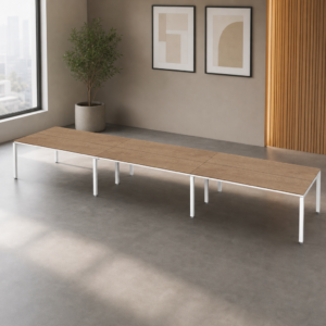 Sala de Juntas 14 personas Billydesk 540x120cm - Monarca-blanco