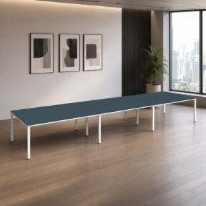 Sala de Juntas 14 personas Billydesk 540x120cm - Zafiro-blanco