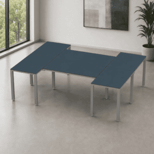 Escritorio en H Billydesk 180x240cm - Zafiro-oxford