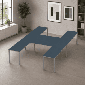 Escritorio en H Billydesk 360x240cm - Zafiro-Oxford