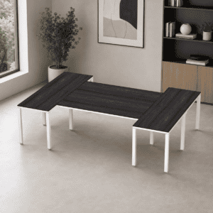 Escritorio en H Billydesk 180x270cm - Anahuac-Blanco